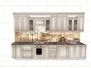Кухня Анжелика  3920 мм с индивидуальной комплектацией Бител  магазин Авента мебель картинка