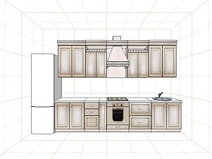 Кухня Анжелика  3400 мм с индивидуальной комплектацией Бител  магазин Авента мебель картинка