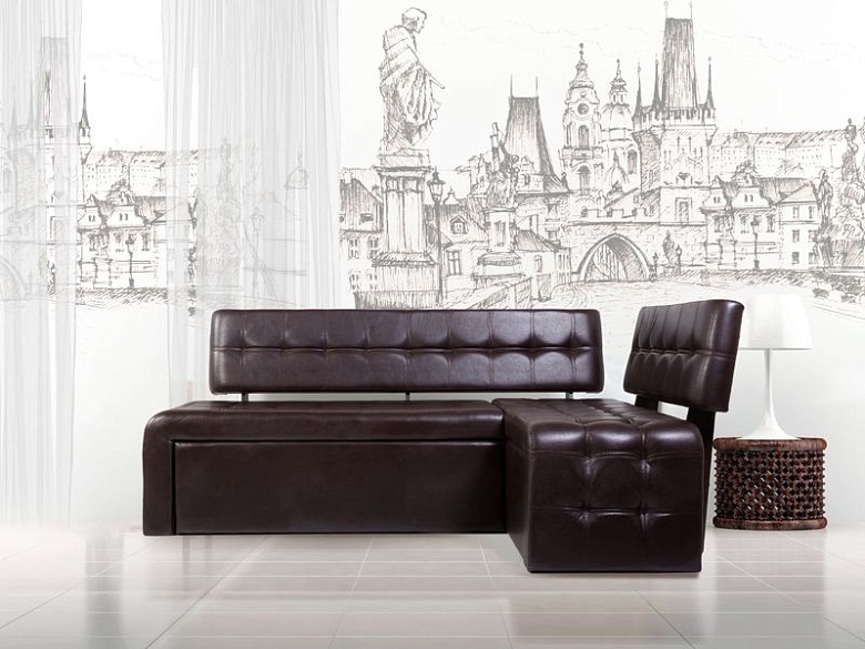 Кухонный диван Прага Умбер Бител в магазине Авента мебель фото