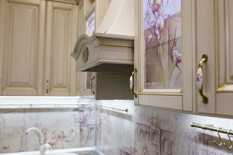 Кухня Флоренция  столешница королевский опал темный 38 мм Бител в магазине Авента мебель фото